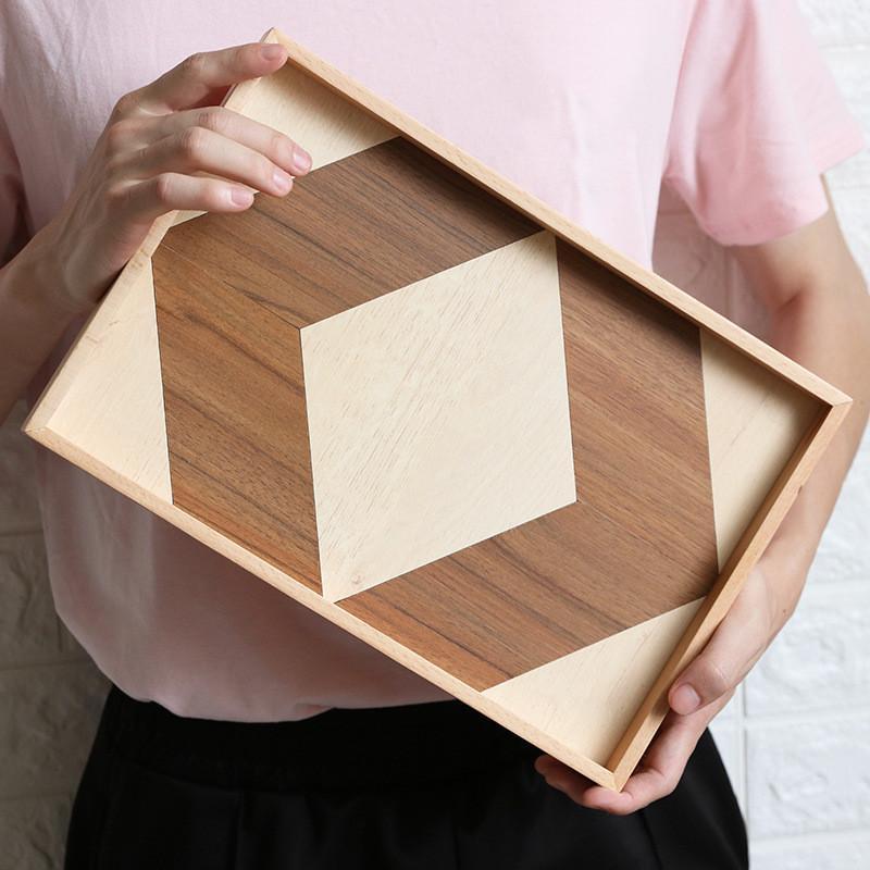 NORTH DEALS™ Geo Wooden Tray