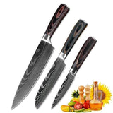 NORTH DEALS™ 5 pc Set - Stainless Steel Kitchen Knives