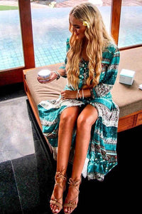 Vestido Maxi Bohemian Encanto do Deserto