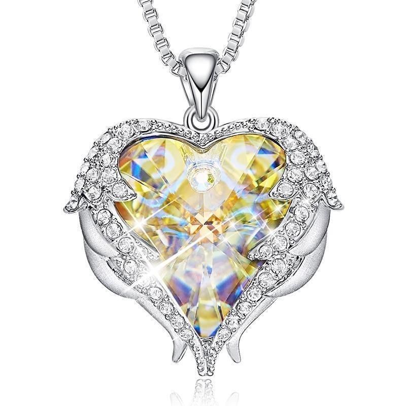 Colar Asas de Anjo de Cristal