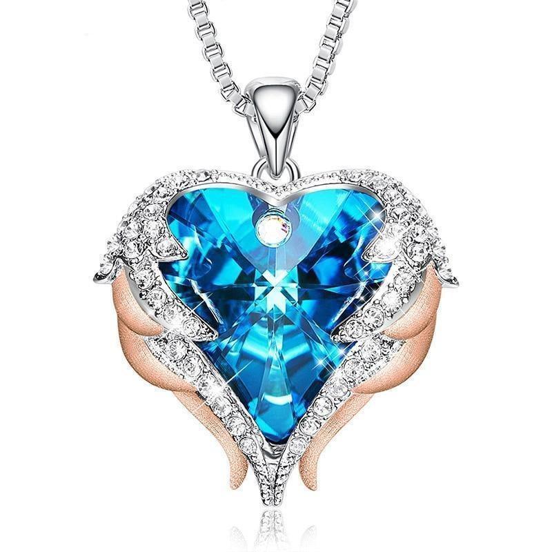 Colar Asas de Anjo de Cristal