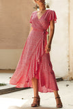 Vestido Transpasse Verão Decote em V
