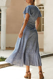 Vestido Transpasse Verão Decote em V