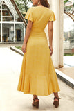 Vestido Transpasse Verão Decote em V