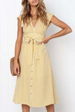 Vestido Midi Risca De Giz