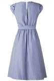 Vestido Midi Risca De Giz