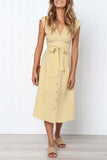 Vestido Midi Risca De Giz