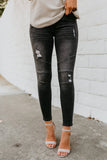 Calça Jeans Slim com Detalhes
