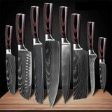 NORTH DEALS™ 5 pc Set - Stainless Steel Kitchen Knives