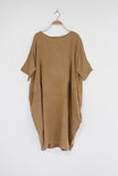 Vestido Oval de Linho Premium Oversized Nude