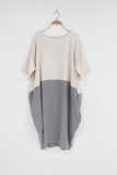 Vestido Camiseta Bloco de Cor