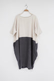 Vestido Camiseta Bloco de Cor