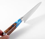 NORTH DEALS™ Damascus Steel 8'' Chef Knife with Blue Resin Handle