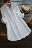 Vestido Camisa Manga Longa Estampa Animal Selvagem