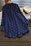 Vestido Camisa Manga Longa Estampa Animal Selvagem