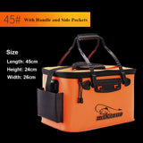 NORTH DEALS™ Fishing Bag Collapsible Fishing Bucket Live Fish Box