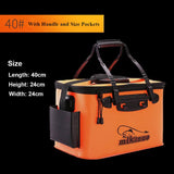 NORTH DEALS™ Fishing Bag Collapsible Fishing Bucket Live Fish Box