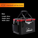 NORTH DEALS™ Fishing Bag Collapsible Fishing Bucket Live Fish Box