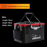 NORTH DEALS™ Fishing Bag Collapsible Fishing Bucket Live Fish Box