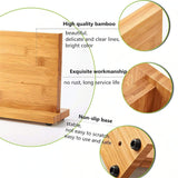 NORTH DEALS™ Bamboo Magnetic Knife Block