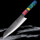 NORTH DEALS™ Damascus Steel 8'' Chef Knife with Colored Handle