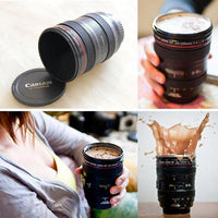 Caneca Lente de Câmera de Aço Inoxidável (300 ml)