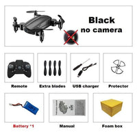 Drone camera hd wifi fpv rc mini dobrável Teeggi T10 Quadcopter