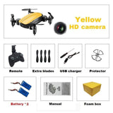 Drone camera hd wifi fpv rc mini dobrável Teeggi T10 Quadcopter