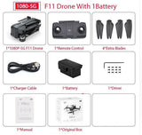 Drone wifi fpv camera 1080p/2k hd Zwn  SJRC F11 RC Quadcopter