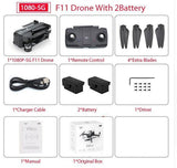 Drone wifi fpv camera 1080p/2k hd Zwn  SJRC F11 RC Quadcopter