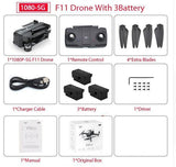 Drone wifi fpv camera 1080p/2k hd Zwn  SJRC F11 RC Quadcopter