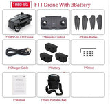 Drone wifi fpv camera 1080p/2k hd Zwn  SJRC F11 RC Quadcopter