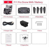 Drone wifi fpv camera 1080p/2k hd Zwn  SJRC F11 RC Quadcopter