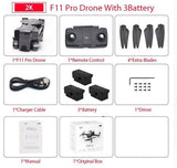 Drone wifi fpv camera 1080p/2k hd Zwn  SJRC F11 RC Quadcopter